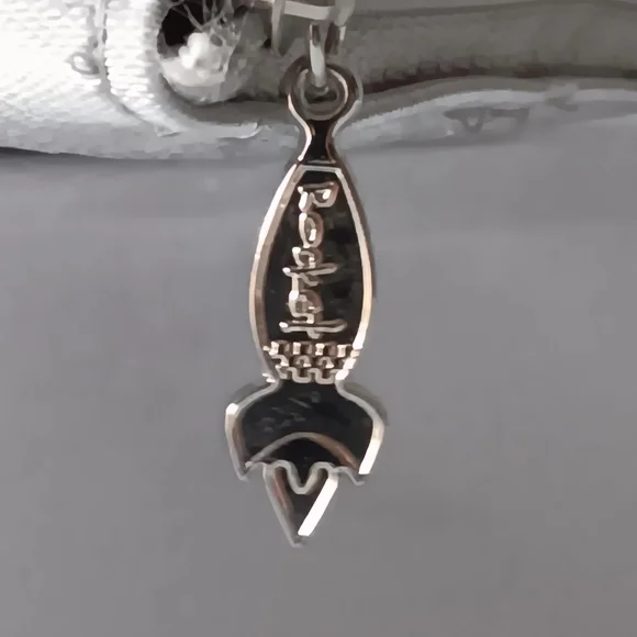 NEW Rocket City Silver Moon & Stars Celestial Themed Zippered Mini Bag - Picture 2 of 9